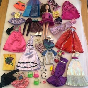 Barbie Doll and Barbie/Ken clothes and accessories lot